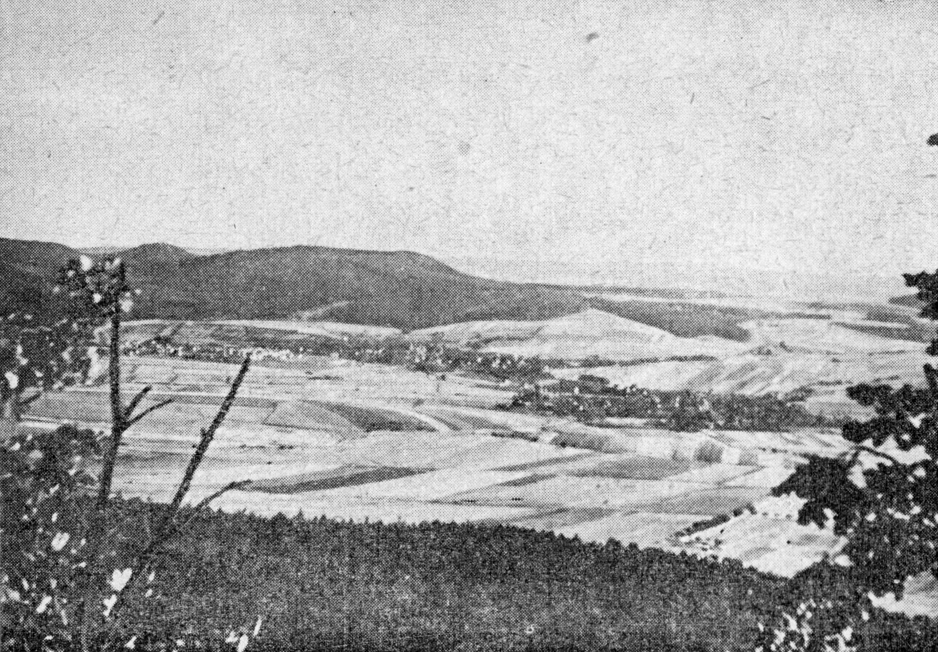 Blick vom Ith auf Eschershausen und Scharfoldendorf